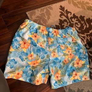 Tommy Bahamas Relax Swim Trunks Shorts Mens XXLarge Pockets Mesh Lined Blue.